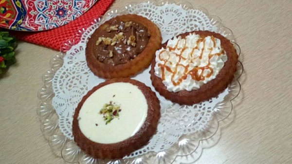 طريقة تحضير تارت البسبوسة بالصور