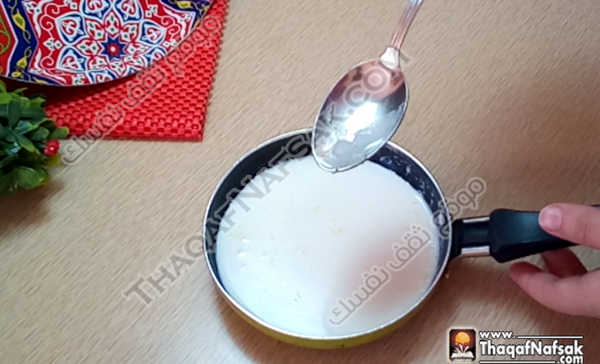 طريقة تحضير تارت البسبوسة بالصور طريقة تحضير تارت البسبوسة بالصور