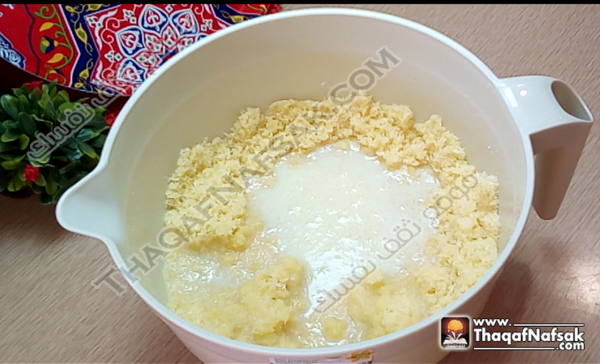 طريقة تحضير تارت البسبوسة بالصور طريقة تحضير تارت البسبوسة بالصور
