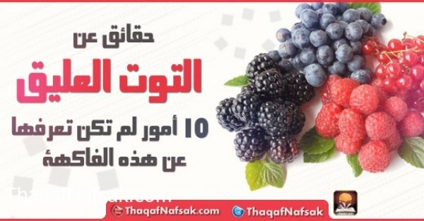 حقائق عن التوت العليق : 10 أمور قد لا تكون تعرفها عن هذه الفاكهة حقائق عن التوت العليق : 10 أمور قد لا تكون تعرفها عن هذه الفاكهة