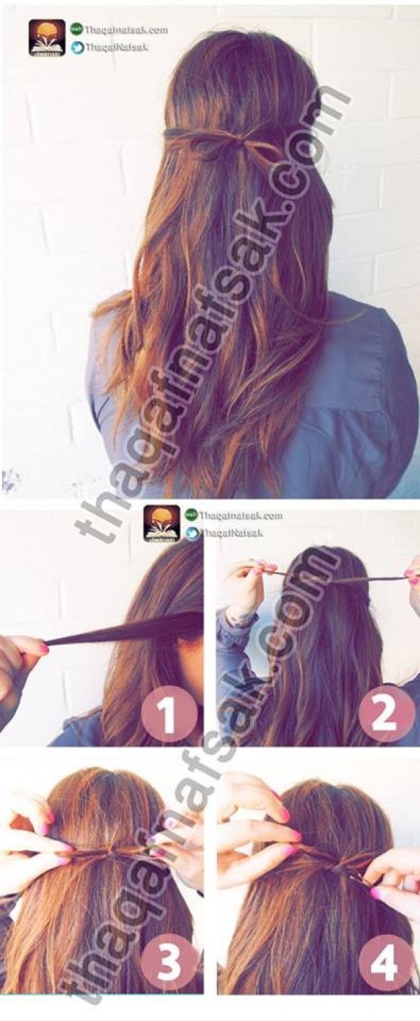 تسريحات شعر جميلة وسهلة بالصور تعلميها الأن تسريحات شعر جميلة وسهلة بالصور تعلميها الأن