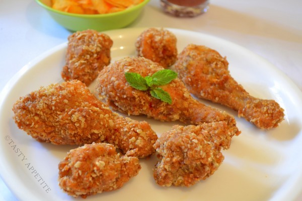 طريقة عمل خلطة دجاج كنتاكى. بالصور