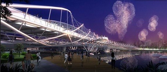 جسر هيلكس الجسر المزدوج اللولبي الأول في العالم جسر هيلكس الجسر المزدوج اللولبي الأول في العالم