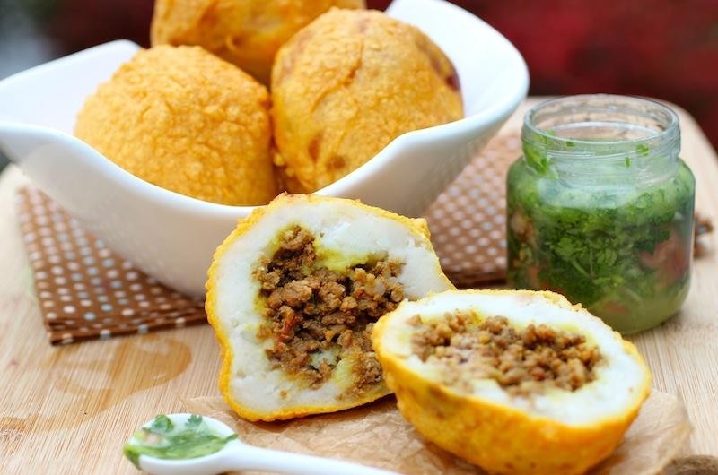 طريقة عمل كرات البطاطس باللحم المفروم