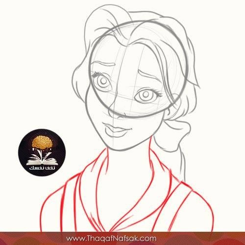 طريقة رسم الاميرة بيلا من فيلم الجميلة والوحش خطوات بالصور طريقة رسم الاميرة بيلا من فيلم الجميلة والوحش خطوات بالصور