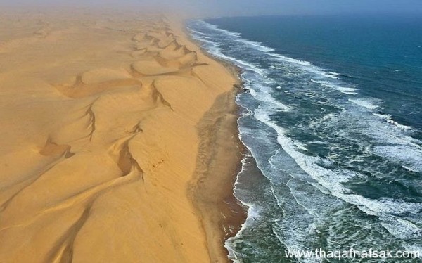 جمال الطبيعة في التقاء صحراء ناميب بسواحل المحيط الأطلسي جمال الطبيعة في التقاء صحراء ناميب بسواحل المحيط الأطلسي