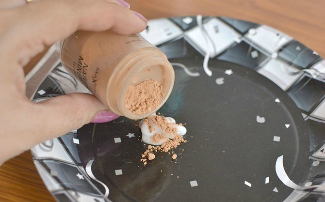 طريقة عمل كريم الاساس فى البيت بالصور طريقة عمل مسحوق كريم الأساس