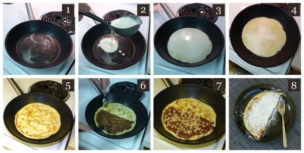 طريقة عمل كريب النوتيلا بالصور و الخطوات