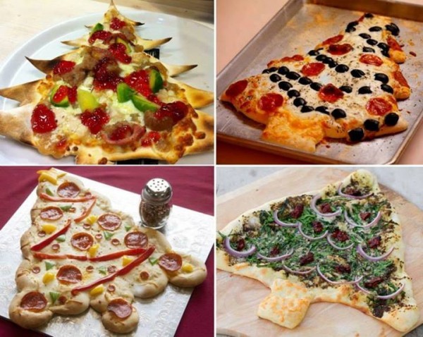 بالصور حضري بيتزا على شكل شجرة