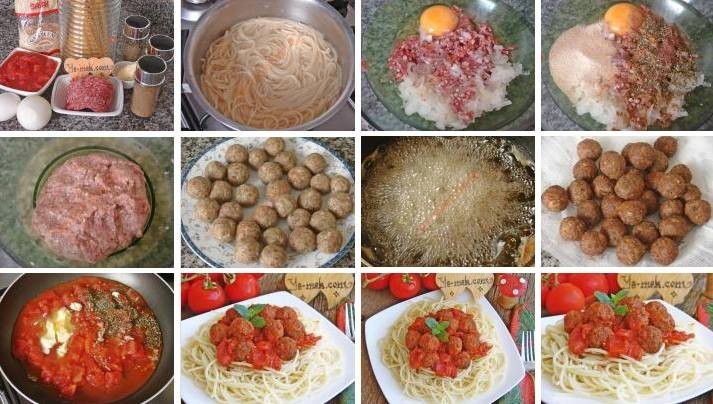 استمتعوا بالمكرونة مع طريقة عمل السباغيتي بكرات اللحم