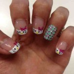 زيني أظافرك برسم القطة كيتي مع شرح بالصور