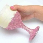 بالصور طريقة تزيين الكاسات بالجليتر