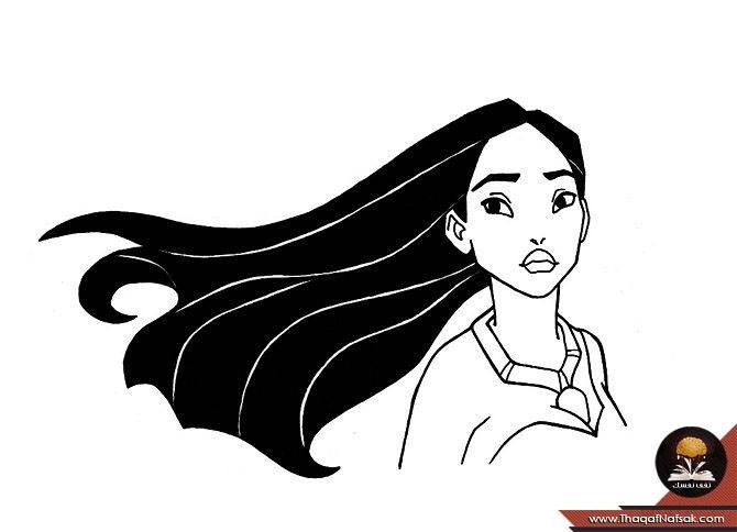 كيف ترسم بوكاهانتس احد اميرات ديزني “خطوات بالصور”