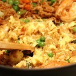 وصفة شهية لعمل الجمبرى بالارز المحمر بالصور