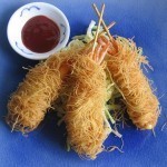 بالصور طريقة رولز الكنافة بالجمبري أكلة جديدة