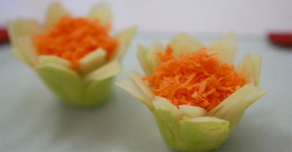 طريقة عمل وردة الخيار بالصور وزيني أطباق طعامك