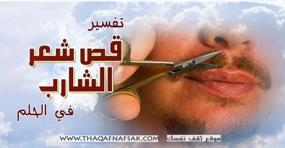 تفسير قص شعر الشارب في الحلم تفسير قص شعر الشارب في الحلم