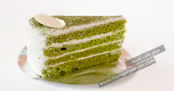 بالصور عمل كيكة الشاي الأخضر