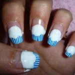 طريقة رسم الأظافر على شكل الكب كيك