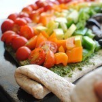 بالصور طريقة عمل بيتزا قوس قزح