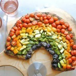 بالصور طريقة عمل بيتزا قوس قزح