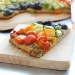 بالصور طريقة عمل بيتزا قوس قزح