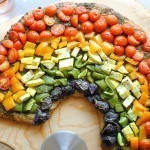 بالصور طريقة عمل بيتزا قوس قزح