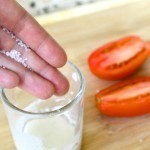 تشقير شعر الوجه بالطماطم والدقيق