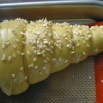 وصفة مخبوزات على شكل كونو بالصور بحشو السجق