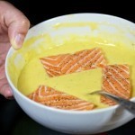 سمك السلمون المقلي بالصور