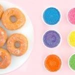 وصفة دونات ملون لذيذ بالصور