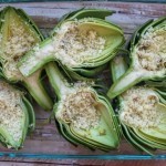 طريقة عمل البيض المخبوز في الخرشوف بالصور طريقة عمل البيض المخبوز في الخرشوف بالصور