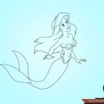 كيف ترسم اريل حورية البحر الصغيرة