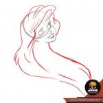 كيف ترسم اريل حورية البحر الصغيرة