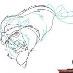 كيف ترسم الوحش من فيلم الجميلة والوحش