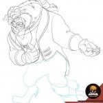 كيف ترسم الوحش من فيلم الجميلة والوحش