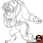 كيف ترسم الوحش من فيلم الجميلة والوحش