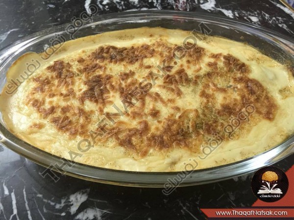 طريقة عمل البطاطس بالبشاميل بالصور