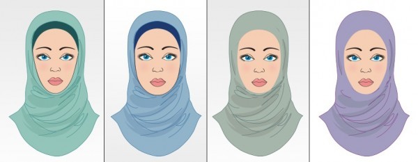تعرفي علي لفة الحجاب المناسبة لشكل الوجه بالصور