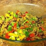 وصفة نباتية سلطة الكينوا والفاصوليا