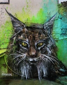 صناعة الفنون من القمامة