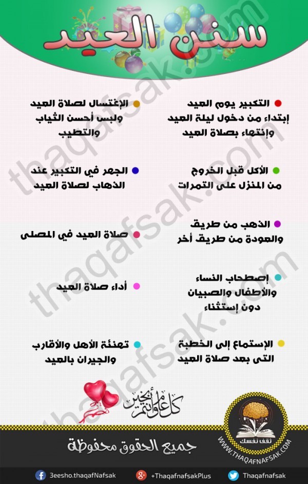 سنن عيد الفطر سنن عيد الفطر