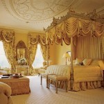 موديلات غرف نوم ذهبية اللون