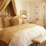 موديلات غرف نوم ذهبية اللون