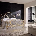 موديلات غرف نوم ذهبية اللون