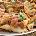 وصفة مكرونة البولونيز مع المشروم بالصور