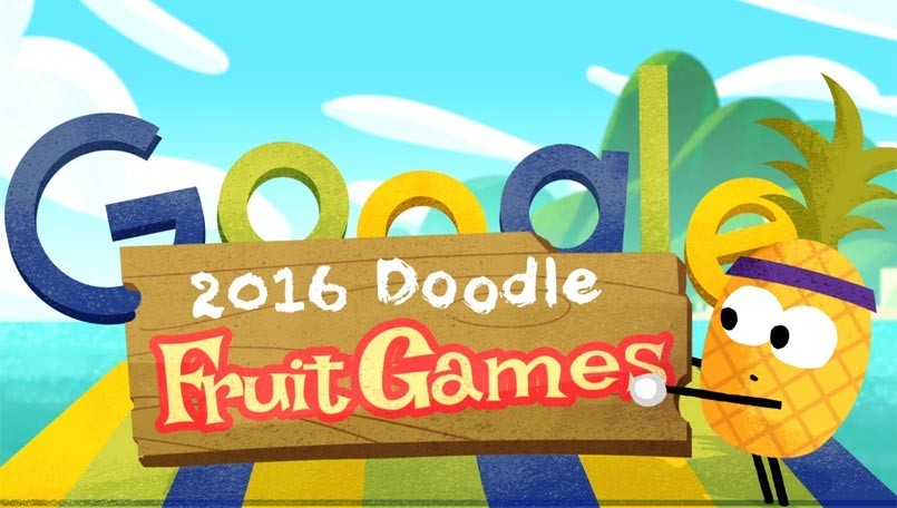 احتفال جوجل بالألعاب الأوليمبية fruit games احتفال جوجل بالألعاب الأوليمبية fruit games