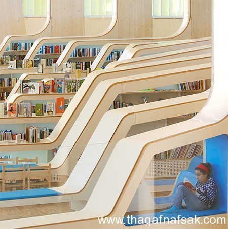 عندما يجتمع الجمال والروعة مع دقة التصميم والبناء .. احدى المكتبات العامة فى النرويج عندما يجتمع الجمال والروعة مع دقة التصميم والبناء .. احدى المكتبات العامة فى النرويج