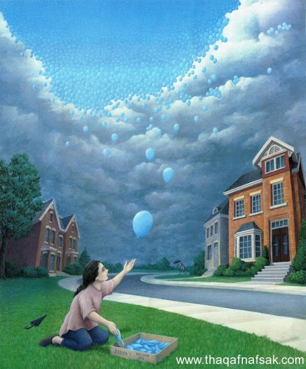 Rob Gonsalves رسام كندى يمزج الواقع و الخيال في لوحاته Rob Gonsalves رسام كندى يمزج الواقع و الخيال في لوحاته