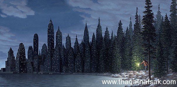 Rob Gonsalves رسام كندى يمزج الواقع و الخيال في لوحاته Rob Gonsalves رسام كندى يمزج الواقع و الخيال في لوحاته